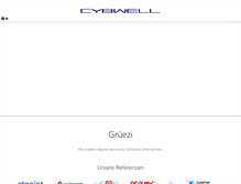 Tablet Screenshot of cybwell.ch